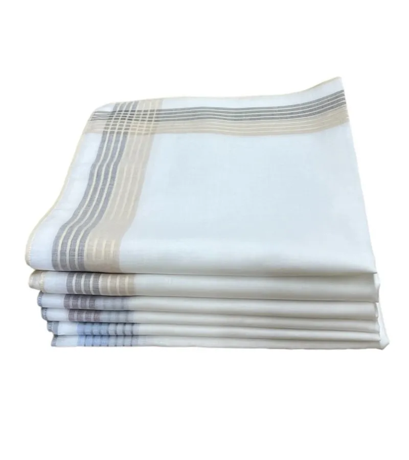 Lot de mouchoirs en coton jumel